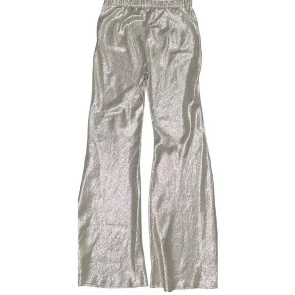 Chic Metallic Wide Leg Pants - Picture 7 of 16